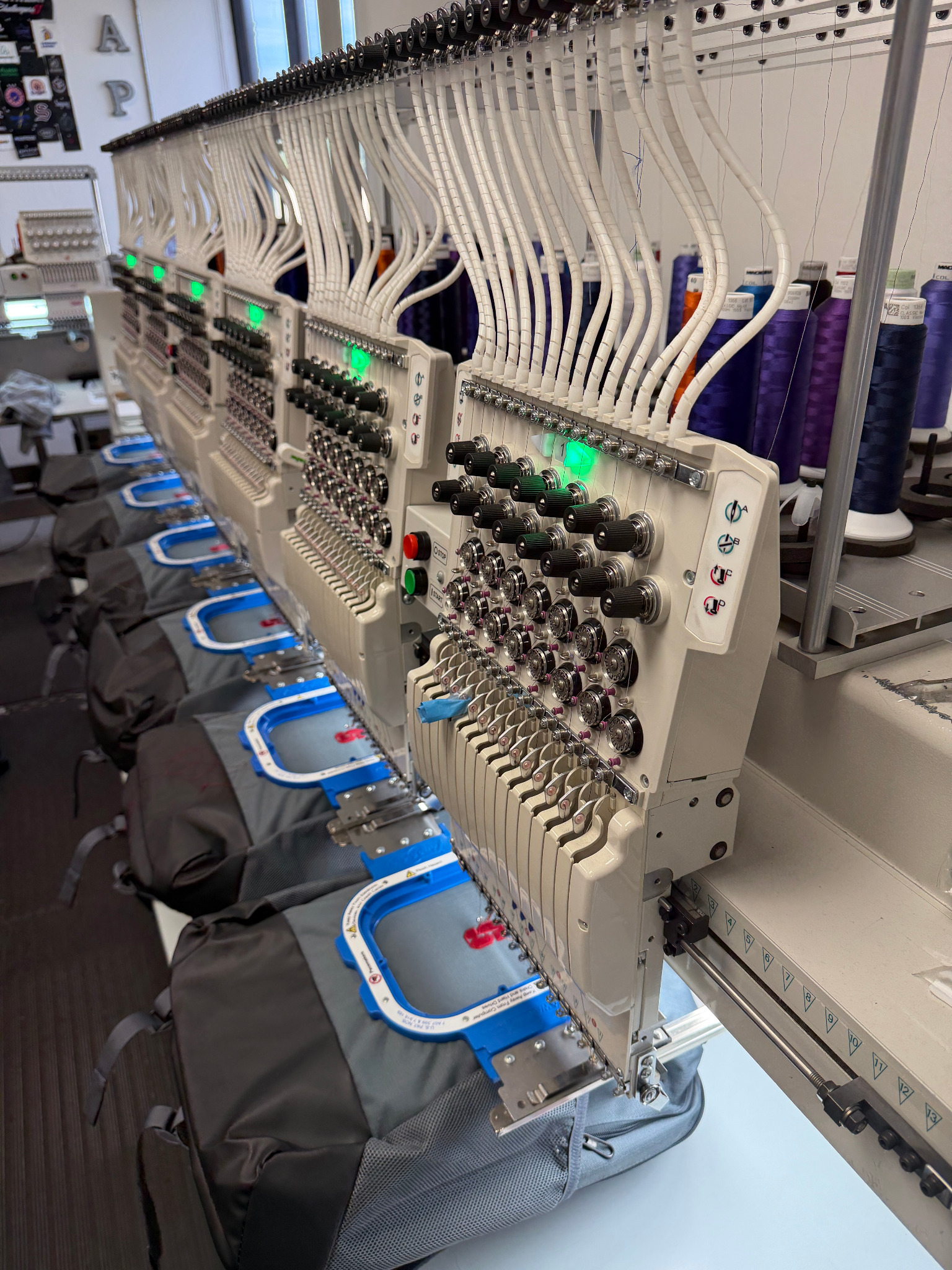 Tajima embroidery machine detail